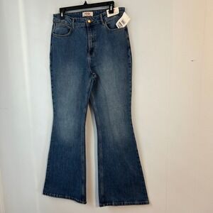 High-Rise Flared Women's Jeans - Blue